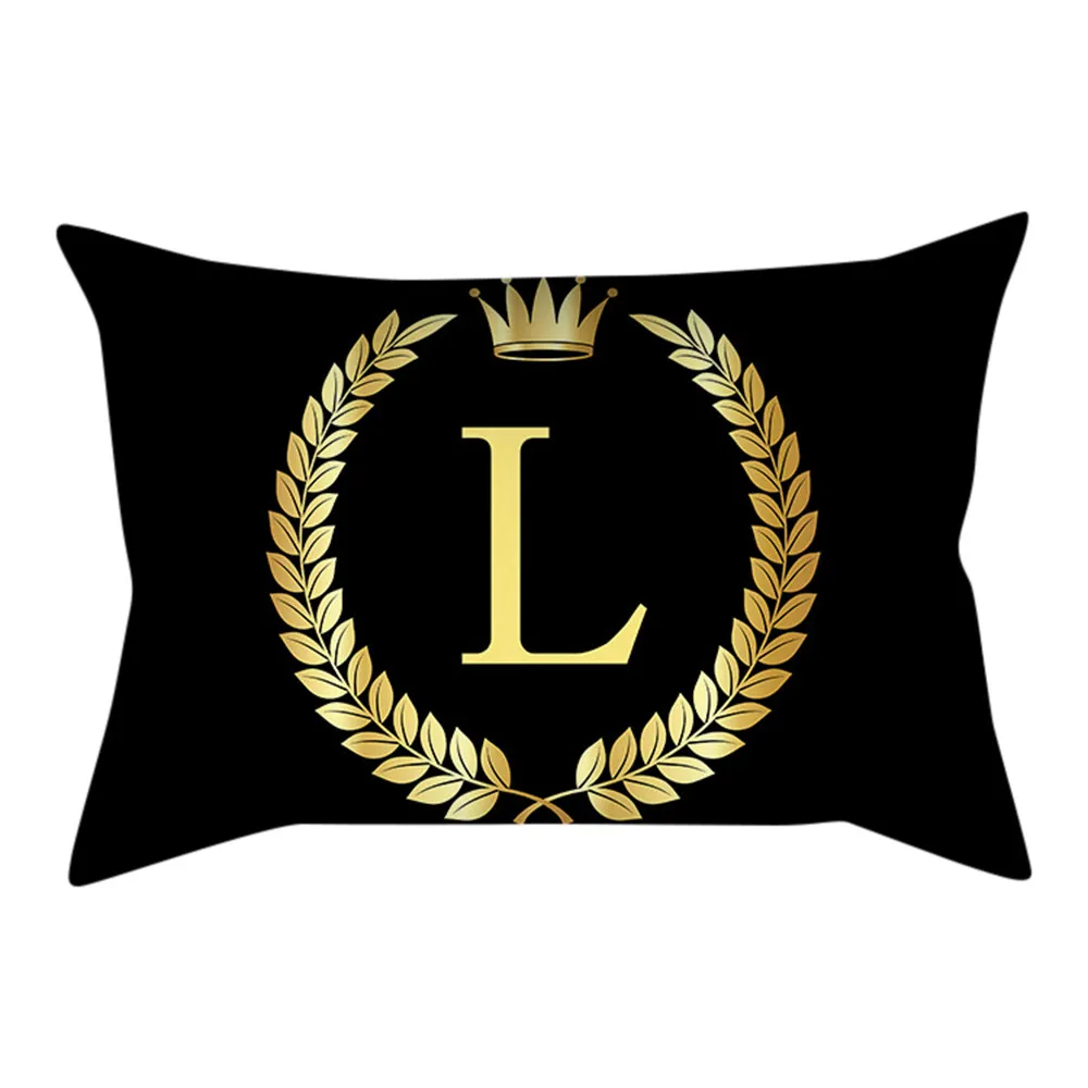 cushion cover Black and Gold Letter Pillowcase Sofa Cushion Covers funda cojin super quality 30 cm x 50 cm cuscini decorativi
cushion cover Black and Gold Letter Pillowcase Sofa Cushion Covers funda cojin super quality 30 cm x 50 cm cuscini decorativi