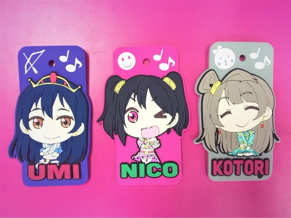 G503-1 Love Live Original Japanese anime figure rubber Silicone sweet smell mobile phone charms keychain strap