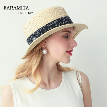 Faramita Holiday Straw Hats 2019 New Jazz Summer Cowboy Hat Women Beach Caps Weave Ladies Headwear Wide Brim Bucket Cap Elegant
Faramita Holiday Straw Hats 2019 New Jazz Summer Cowboy Hat Women Beach Caps Weave Ladies Headwear Wide Brim Bucket Cap Elegant