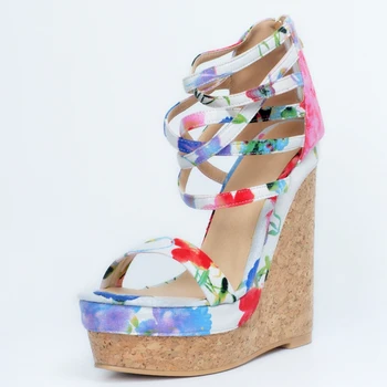 Floral Print Women Sandals High Heels Open Toe Platform Wedge Heels Plus Size 34-45 Ladies Sandles High Heels Sandals Women
Floral Print Women Sandals High Heels Open Toe Platform Wedge Heels Plus Size 34-45 Ladies Sandles High Heels Sandals Women