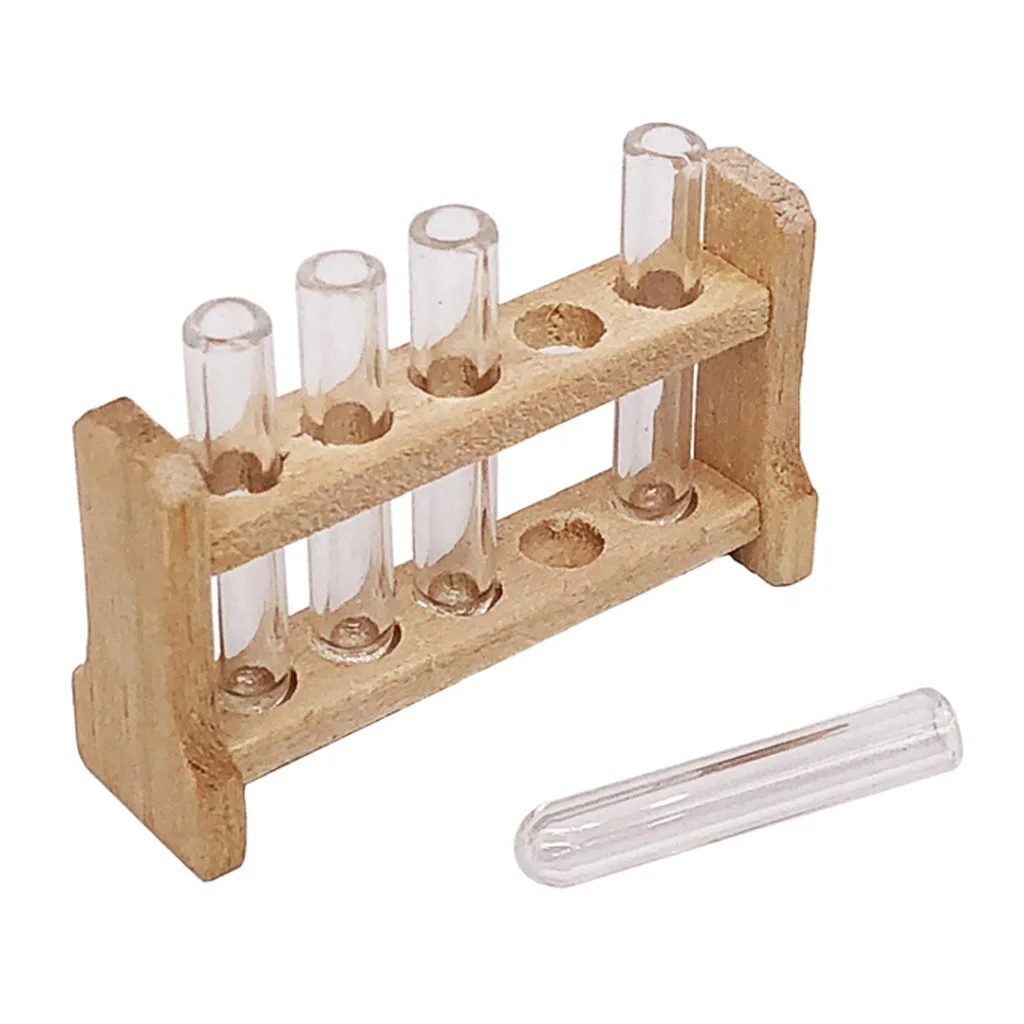 5pcs/set Laboratory Glass Test Tubes with Wooden Rack Set 1:12 Dollhouse Miniature Accessory Decoration Ornament
5pcs/set Laboratory Glass Test Tubes with Wooden Rack Set 1:12 Dollhouse Miniature Accessory Decoration Ornament