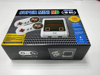 New Retro Mini TV Video Game Console For Sega MegaDrive 16 Bit Games with 167 Different Built-in Games Two Gamepads AV Out 
New Retro Mini TV Video Game Console For Sega MegaDrive 16 Bit Games with 167 Different Built-in Games Two Gamepads AV Out