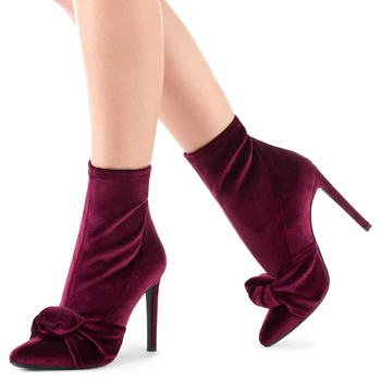 Women Boots Stretch Fabric Nylon Ankle Boots For Women Pointed Toe High Heel Shoes Woman Autumn Boots With Bow TL-A0142
Women Boots Stretch Fabric Nylon Ankle Boots For Women Pointed Toe High Heel Shoes Woman Autumn Boots With Bow TL-A0142