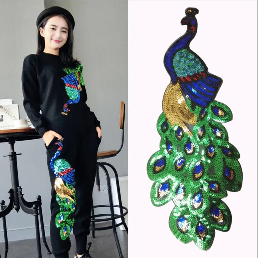 1pcs Colorful Sequin Peacock Embroidery Fabric Large Applique Patch African Lace Sew Dress Cloth Decorate Accessory Diy
1pcs Colorful Sequin Peacock Embroidery Fabric Large Applique Patch African Lace Sew Dress Cloth Decorate Accessory Diy