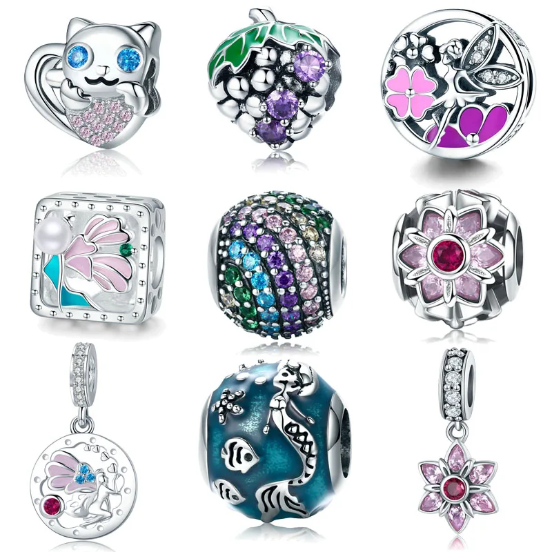 100% 925 Sterling Silver Pendant Pink Crystal Flower Cat Love Pink CZ Charms fit Original Pandora Bracelet Beads Jewelry
100% 925 Sterling Silver Pendant Pink Crystal Flower Cat Love Pink CZ Charms fit Original Pandora Bracelet Beads Jewelry