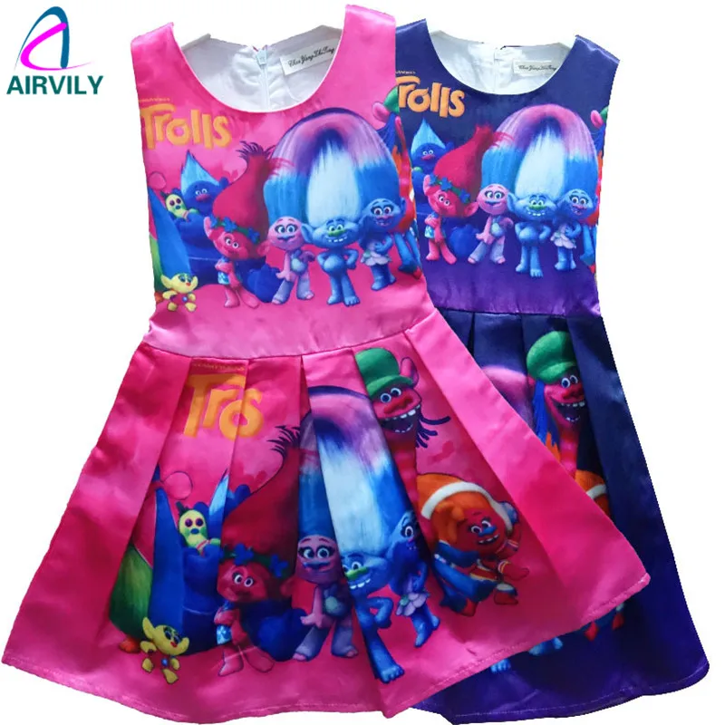 2017 kids dress Trolls girls dresses for 3-9Y Magic summer high-end european girls party dress baby boutique clothes 2017 kids dress Trolls girls dresses for 3-9Y Magic summer high-end european girls party dress baby boutique clothes<br><br>Aliexpress