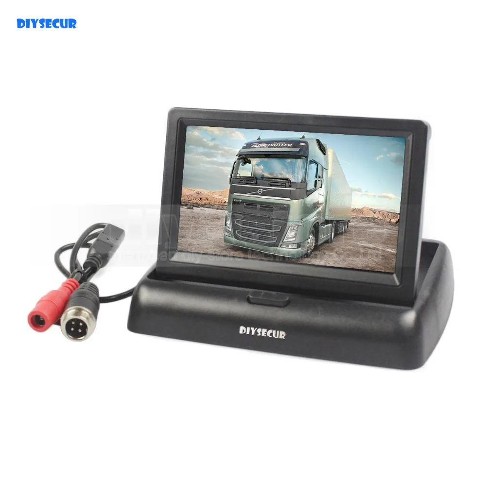 DIYSECUR DC12V-24V 4PIN 4.3 inch Foldable TFT LCD Reverse Rear View Car Monitor for Car Truck Bus
DIYSECUR DC12V-24V 4PIN 4.3 inch Foldable TFT LCD Reverse Rear View Car Monitor for Car Truck Bus