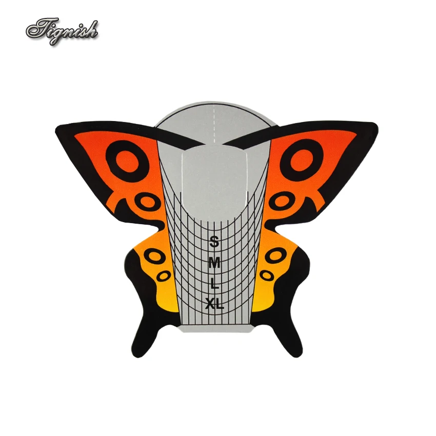 Tignish 100Pcs/Lot Butterfly Shape Nail Form For Acrylic UV Gel Tip Nails Extension Guide French Self-Adhesive Forms Stickers
Tignish 100Pcs/Lot Butterfly Shape Nail Form For Acrylic UV Gel Tip Nails Extension Guide French Self-Adhesive Forms Stickers