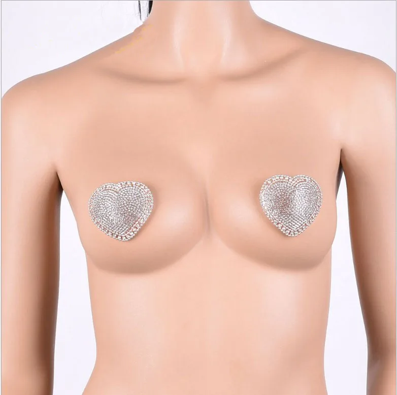 Sexy Luxury Heart beaded nipple sticker Reusable Self-Adhesive Waterproof Nipple Cover Stickers Body decoration
Sexy Luxury Heart beaded nipple sticker Reusable Self-Adhesive Waterproof Nipple Cover Stickers Body decoration