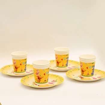 24pcs Party Supplies Winnie Happy Birthday Party Decoration Tableware set plate+cup Baby Shower Decoration Favors
24pcs Party Supplies Winnie Happy Birthday Party Decoration Tableware set plate+cup Baby Shower Decoration Favors