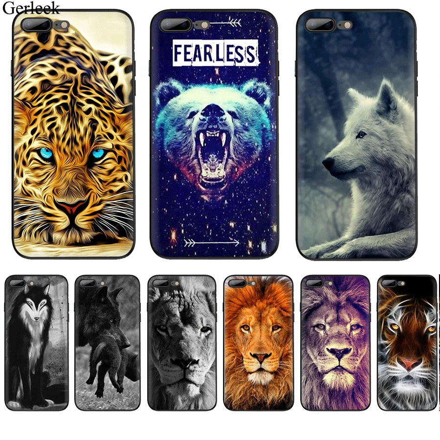 Wolf Tiger Lion Mobile Phone Case TPU Cover for iPhone 11 Pro XR X XS Max 7 8 6 6S Plus 5S SE 5 Shell
Wolf Tiger Lion Mobile Phone Case TPU Cover for iPhone 11 Pro XR X XS Max 7 8 6 6S Plus 5S SE 5 Shell