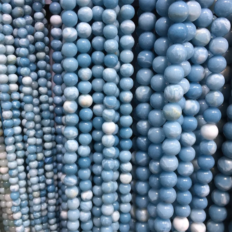 Natural Dominican Larimar Gemstone Round Loose Beads 6 8 10 12MM Immation Ocean Sea Stone Bracelet Necklace for Jewelry Making
Natural Dominican Larimar Gemstone Round Loose Beads 6 8 10 12MM Immation Ocean Sea Stone Bracelet Necklace for Jewelry Making