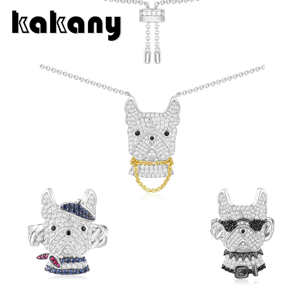 KAKANY original 1:1 high quality 925 sterling silver French bulldog jewelry European fashion personality female fashion jewelry
KAKANY original 1:1 high quality 925 sterling silver French bulldog jewelry European fashion personality female fashion jewelry