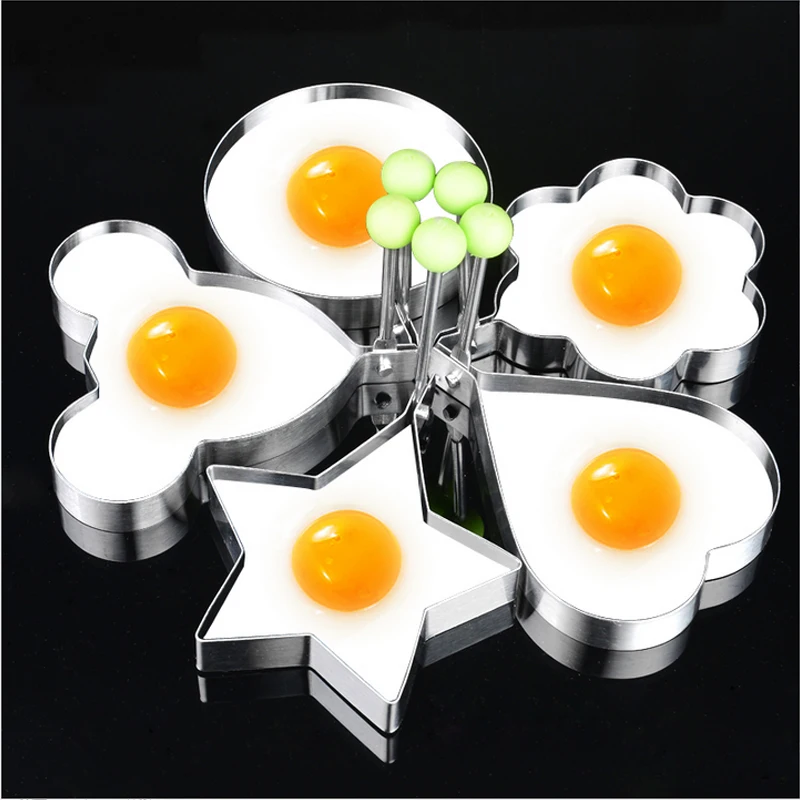 5pcs/set Stainless steel Egg Pancake Rings Cute Shaped Fried Egg Mold Pancake Rings Mold Kitchen Tool egg tools
5pcs/set Stainless steel Egg Pancake Rings Cute Shaped Fried Egg Mold Pancake Rings Mold Kitchen Tool egg tools