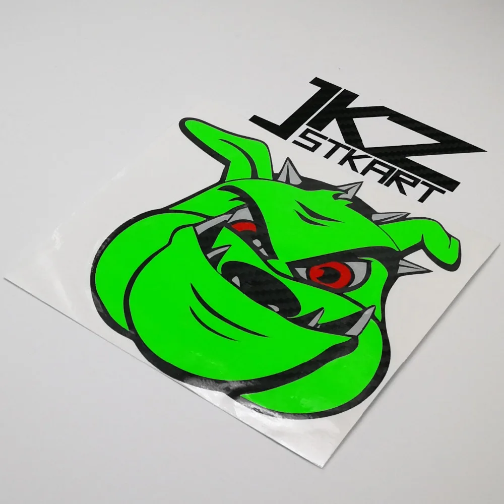 JKZ STKART Vinyl Die Cut Multi-layer Stickers Decals Cartoon Green Dog Head for ATV Motor Bike Truck Helmet Decorated Stickers
JKZ STKART Vinyl Die Cut Multi-layer Stickers Decals Cartoon Green Dog Head for ATV Motor Bike Truck Helmet Decorated Stickers