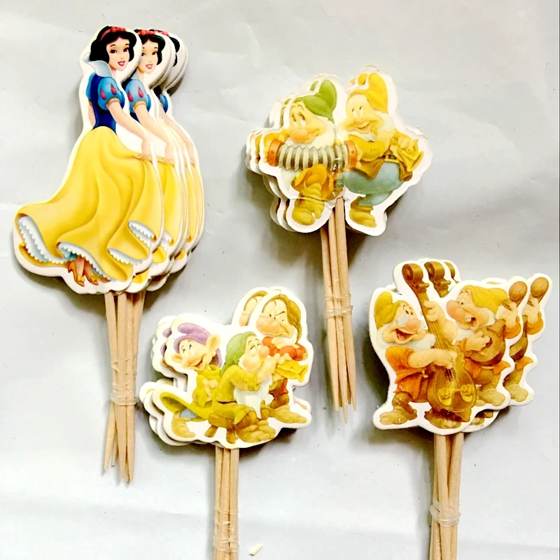 72pcs Cute Princess Cinderella Cupcake Toppers Pick Snow White Princess and Seven Dwarfs Kids Birthday Party Supplies Wholesal
72pcs Cute Princess Cinderella Cupcake Toppers Pick Snow White Princess and Seven Dwarfs Kids Birthday Party Supplies Wholesal