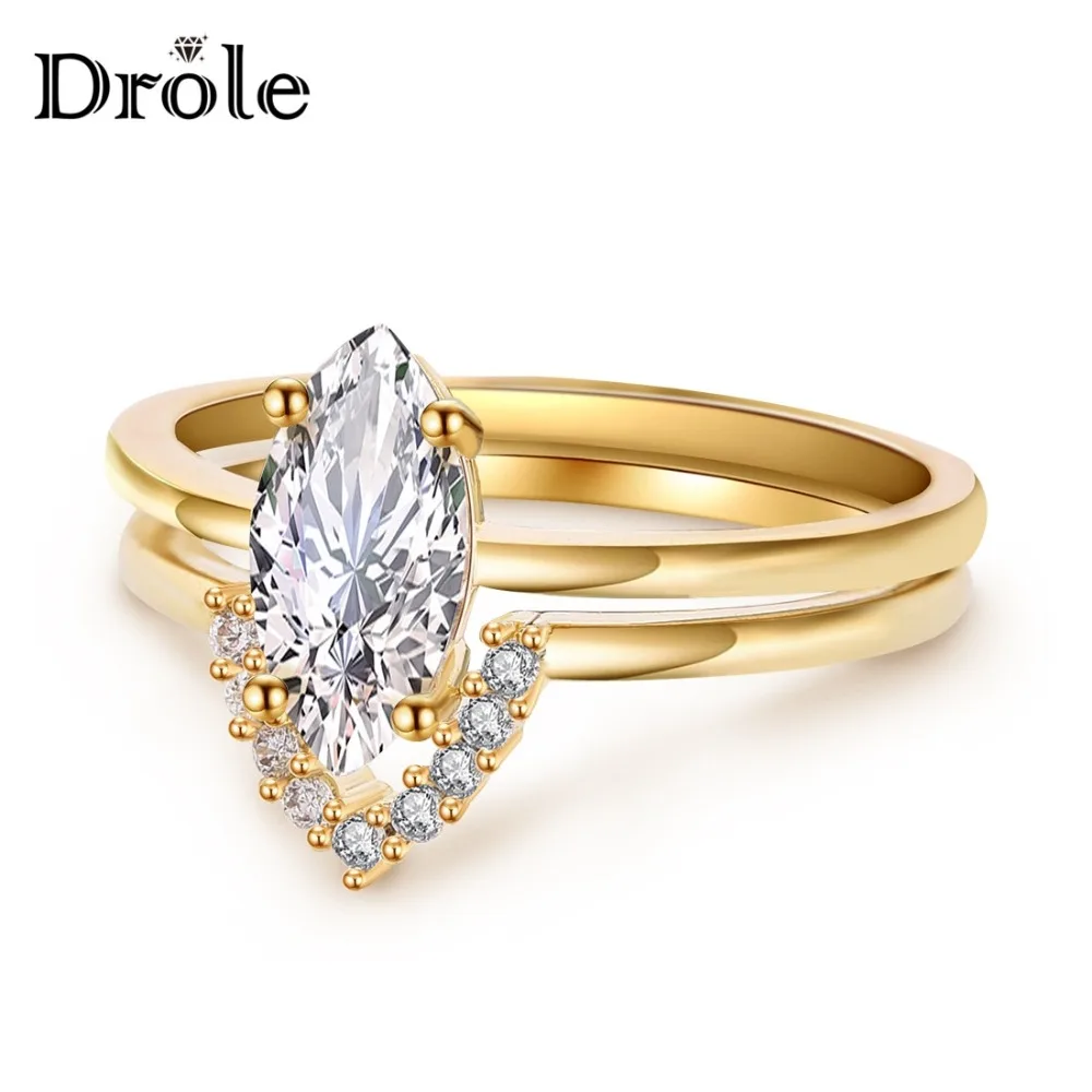 Bohemian Zircon Stone Gold Ring Set for Women Wedding Engagement Ring Fashion Jewelry Valentine's Day Gift
Bohemian Zircon Stone Gold Ring Set for Women Wedding Engagement Ring Fashion Jewelry Valentine's Day Gift