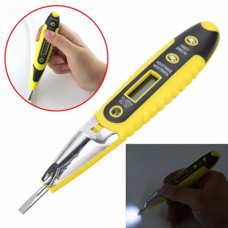 Socket Wall AC Power Outlet Voltage Detector Sensor Tester Electric Test Pen LED Light Voltage Indicator
Socket Wall AC Power Outlet Voltage Detector Sensor Tester Electric Test Pen LED Light Voltage Indicator