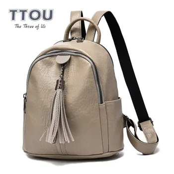 TTOU Fashion Women Leather Backpack With Tassel Casual Student Bag For Teenage Girls Solid Ladies' Travel Daypacks Mochila Sac
TTOU Fashion Women Leather Backpack With Tassel Casual Student Bag For Teenage Girls Solid Ladies' Travel Daypacks Mochila Sac