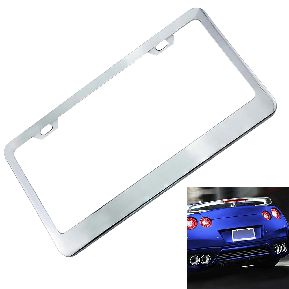 Newest Universal Fashion Waterproof Car License Plate Box Mirror Polished Chrome and 2 License Fasteners for Most Cars
Newest Universal Fashion Waterproof Car License Plate Box Mirror Polished Chrome and 2 License Fasteners for Most Cars