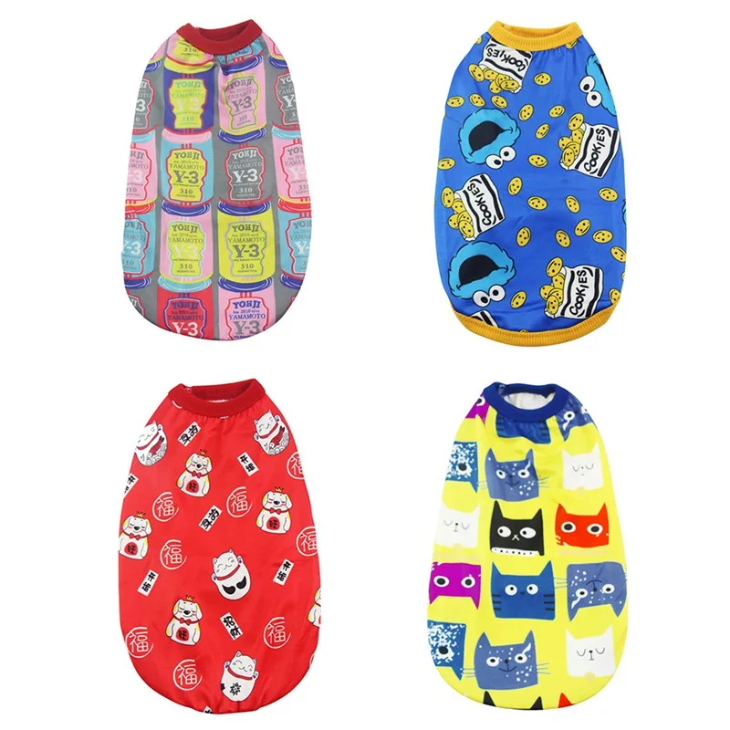 Puppy Pet Cat Vest Shirts Clothes Cartoon Printed Soft Cotton Vest Tops For Small Cat Happy New Year
Puppy Pet Cat Vest Shirts Clothes Cartoon Printed Soft Cotton Vest Tops For Small Cat Happy New Year