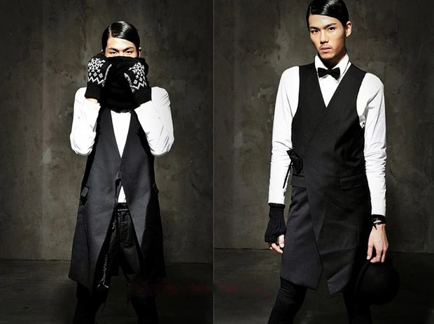 S-5XL 2017 New Men's slim fashion Bigbang dj costume Hair Stylist DJ DS Magician long vest plus size clothing singer costumes
S-5XL 2017 New Men's slim fashion Bigbang dj costume Hair Stylist DJ DS Magician long vest plus size clothing singer costumes