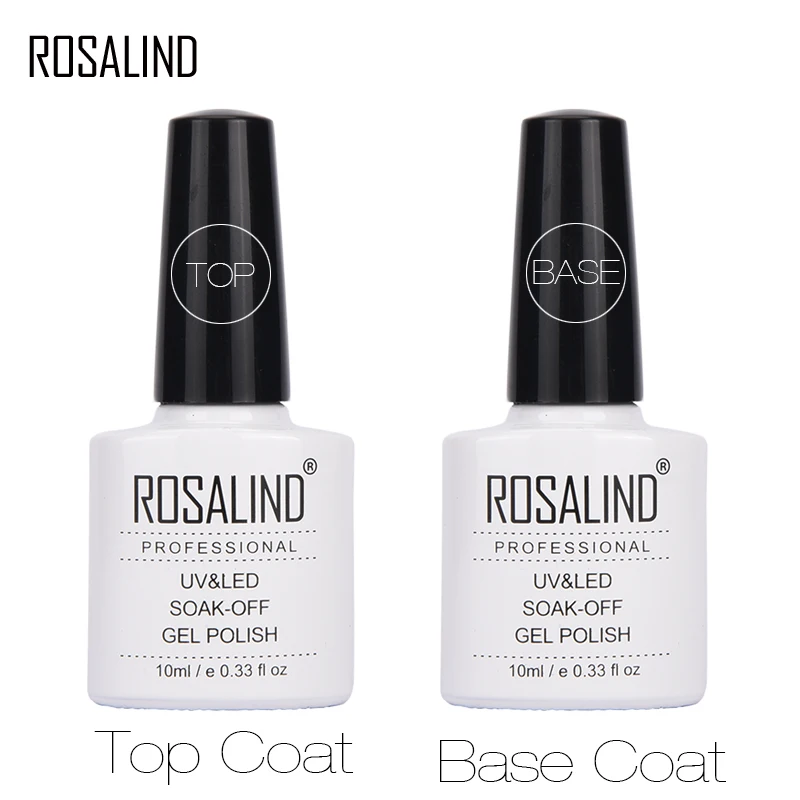 Rosalind-10ml-Nail-Gel-Polish-Semi-Permanent-Top-Base-Coat-Manicure-Set-UV-LED-Nail-Cured
