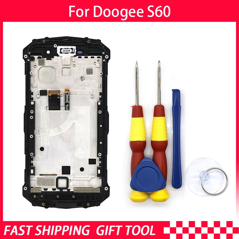 Touch Screen LCD Screen LCD Display For Doogee S60 Digitizer Assembly With Frame Replacement Parts+Repair Tool
Touch Screen LCD Screen LCD Display For Doogee S60 Digitizer Assembly With Frame Replacement Parts+Repair Tool