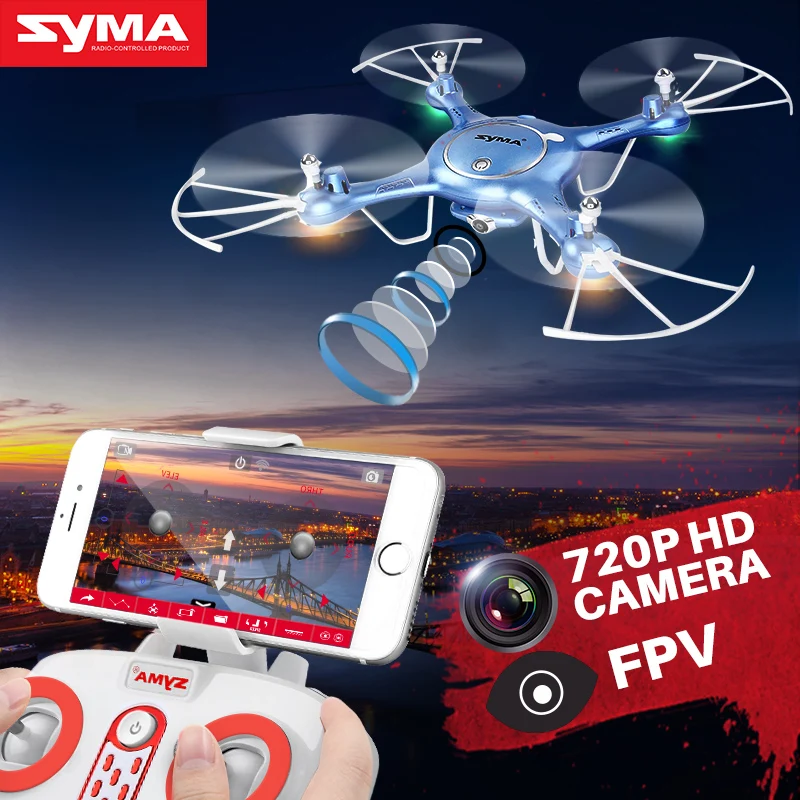 Syma X5UW FPV RC Drone with 720P HD Wi-Fi Camera Live Video Training Quadcopter for Beginners- Altitude Hold Gravity sensor
Syma X5UW FPV RC Drone with 720P HD Wi-Fi Camera Live Video Training Quadcopter for Beginners- Altitude Hold Gravity sensor