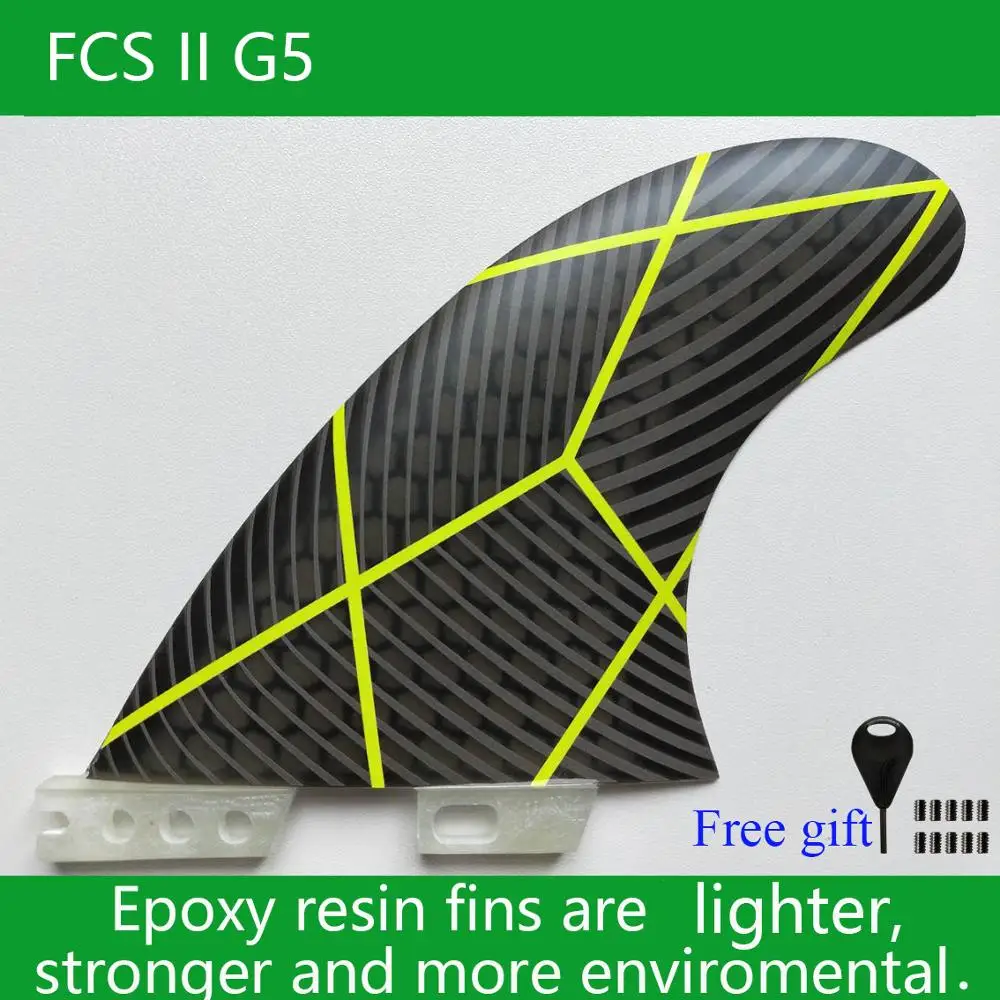 Доска для серфинга G5 G7 плавники FCS II thruster из эпоксидной смолы и стекловолокна