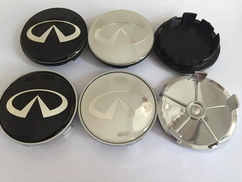 

4pcs 56mm 60mm 65mm 68mm Car emblem Wheel Center Hub Cap covers Stickers for Infiniti q30 q50 g35 g37 fx35 fx37 qx70