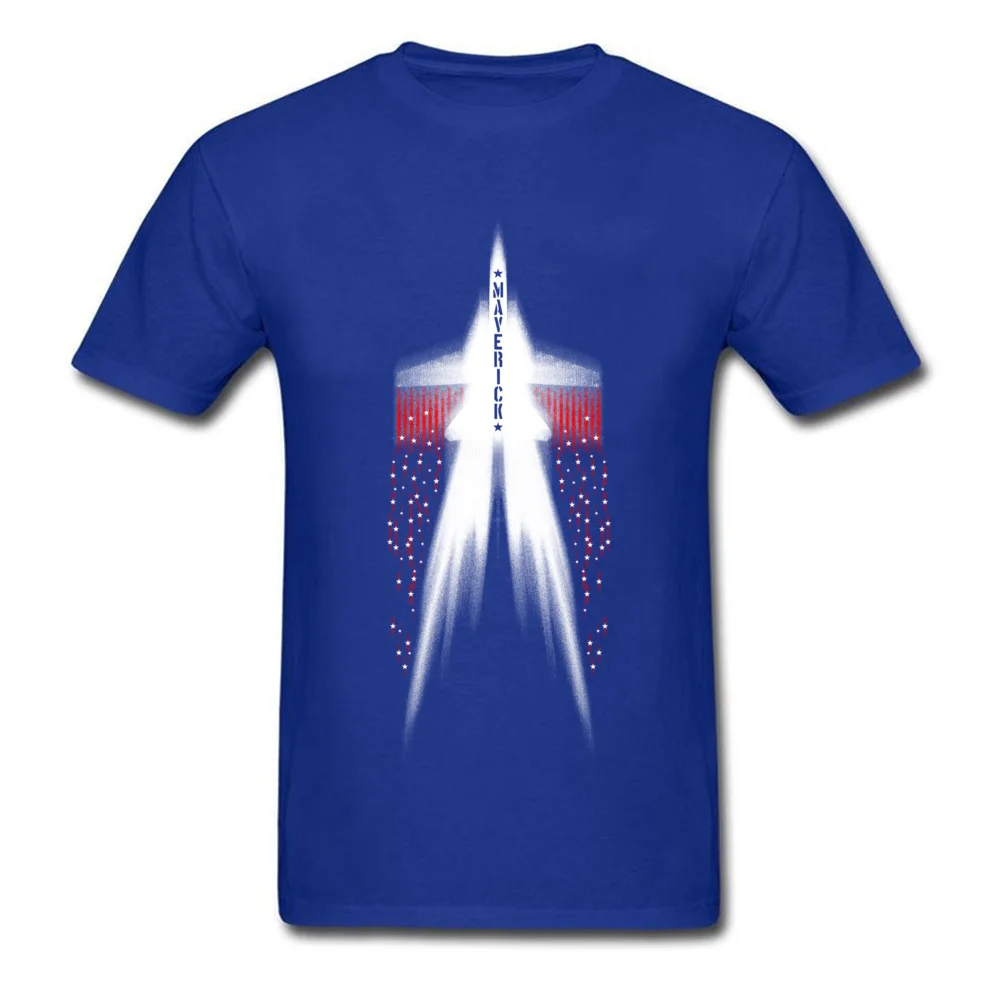 Maverick Simple Style Thanksgiving Day 100% Cotton Crewneck Boy Tops Shirt Leisure T-shirts Discount Short Sleeve T-shirts Maverick blue