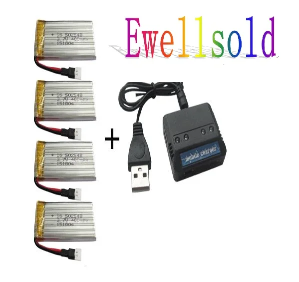 Ewellselling H21 RC quadcopter запасные части 3,7 в 400 мАч литий-полимерный аккумулятор * 4 шт. + зарядное устройство 5 шт./лот
Ewellselling H21 RC quadcopter запасные части 3,7 в 400 мАч литий-полимерный аккумулятор * 4 шт. + зарядное устройство 5 шт./лот