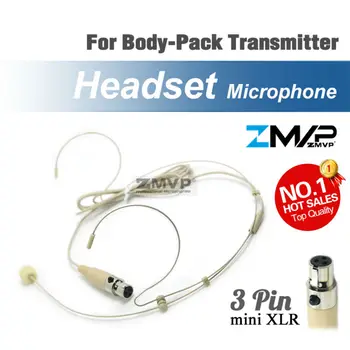 Headworn Headset Professional Condenser Microphone Mini 3 Pin XLR TA3F Connector Mic for Shure Wireless Body-Pack Transmitter
Headworn Headset Professional Condenser Microphone Mini 3 Pin XLR TA3F Connector Mic for Shure Wireless Body-Pack Transmitter