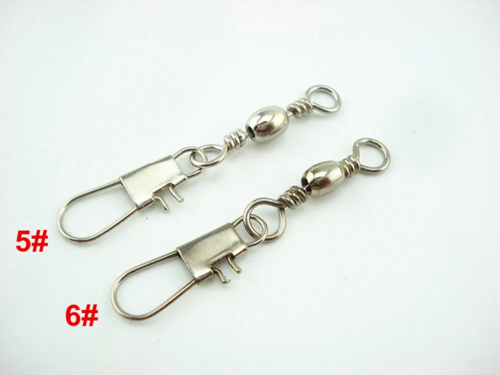 100Pcs*5# 6#Copper Stainless steel Brass BARREL Swivel WITH Interlock Snap Fishing Hook Lure Bait
100Pcs*5# 6#Copper Stainless steel Brass BARREL Swivel WITH Interlock Snap Fishing Hook Lure Bait
