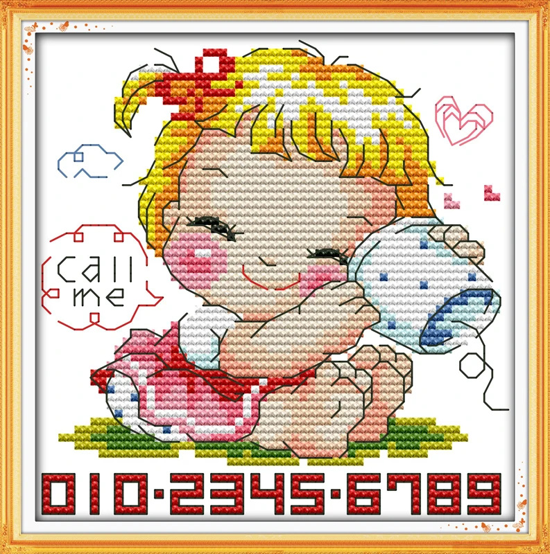 Call me (girl), counted printed on fabric DMC 14CT 11CT Cross Stitch kits,embroidery needlework Sets, Home Decor
Call me (girl), counted printed on fabric DMC 14CT 11CT Cross Stitch kits,embroidery needlework Sets, Home Decor