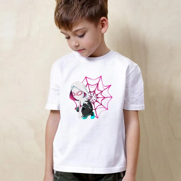Interesting Spider-Gwen Superwoman Spider-ManCute Cartoon Modal Kidswear, Boy/girl Summer T-shirt Short Sleeve White Kid Clothes
Interesting Spider-Gwen Superwoman Spider-ManCute Cartoon Modal Kidswear, Boy/girl Summer T-shirt Short Sleeve White Kid Clothes