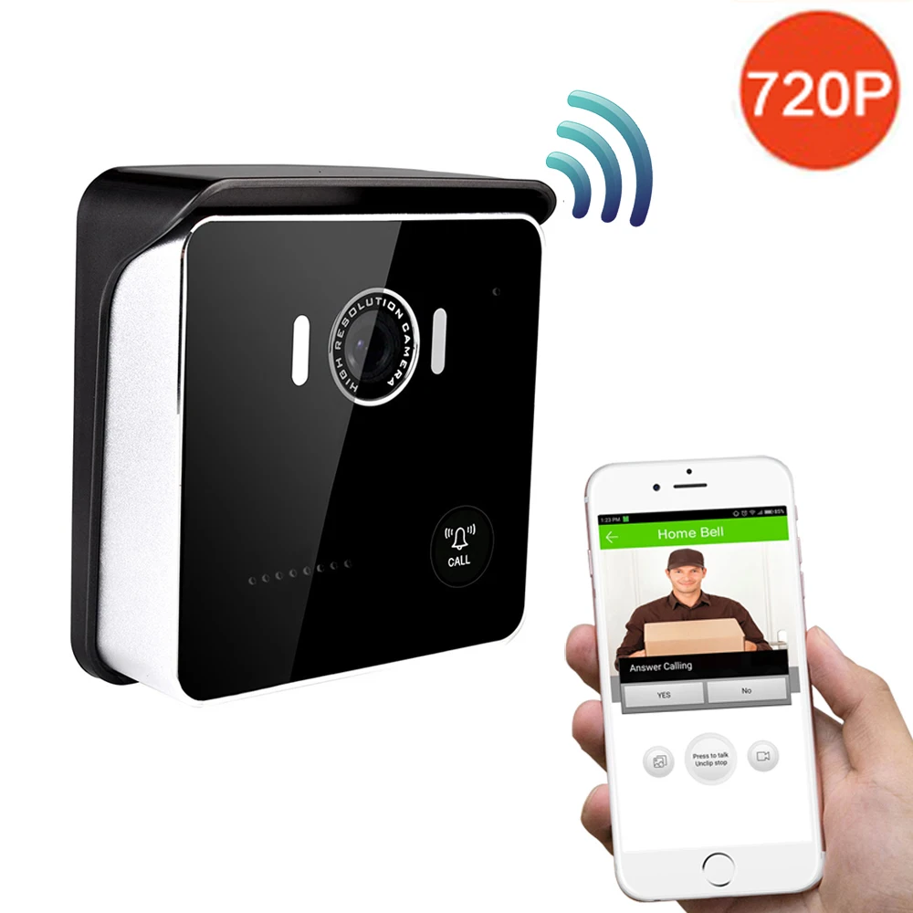 

CUSAM WIFI Smart Video Doorbell Wireless Video Intercom Door Phone Bell 720P Camera Night Vision Motion Detection IOS Android