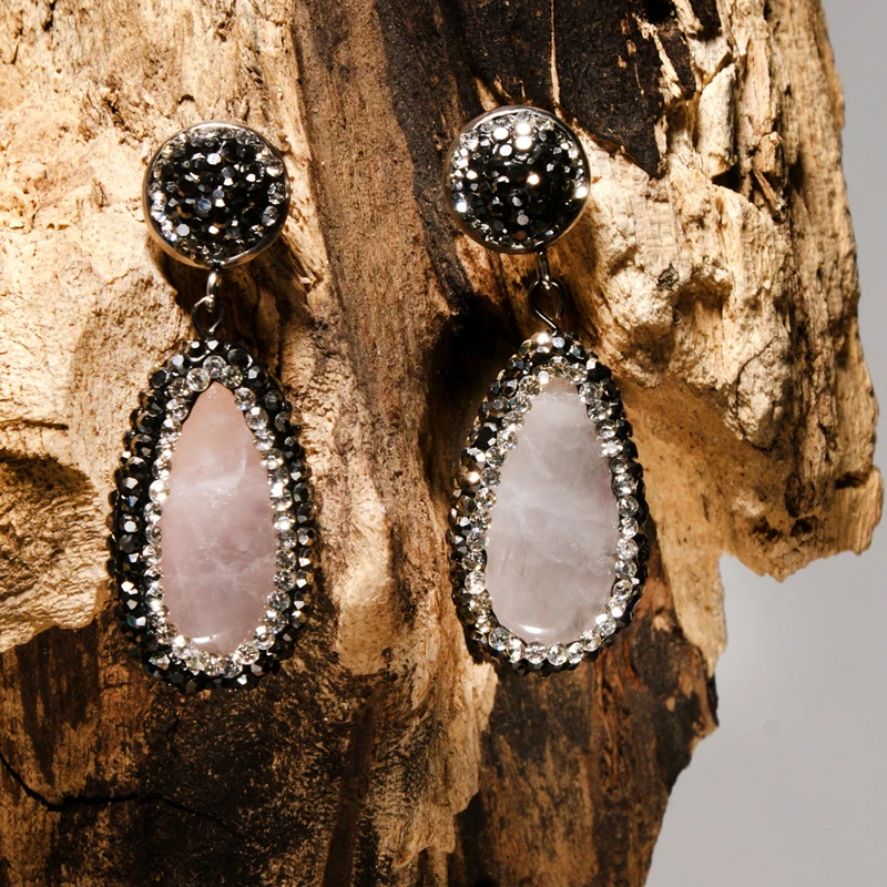 MOON GIRL Natural Pink Crystal Dangle Earring Unique Statement Design Fashion Party Elegant Wedding Earrings for Women Dropship
MOON GIRL Natural Pink Crystal Dangle Earring Unique Statement Design Fashion Party Elegant Wedding Earrings for Women Dropship