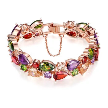 European and American Color Zircon Bracelet Rose Gold Bracelet Is Not Fade Jewelry Bracelet Wholesale
European and American Color Zircon Bracelet Rose Gold Bracelet Is Not Fade Jewelry Bracelet Wholesale