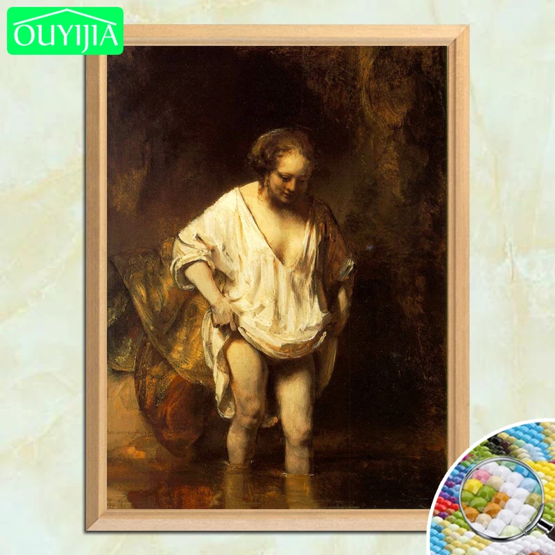 Rembrandt Famous Painting "Woman Bathing in a Stream" 5D DIY Diamond Painting Full Square Diamond Embroidery Rhinestones Picture
Rembrandt Famous Painting "Woman Bathing in a Stream" 5D DIY Diamond Painting Full Square Diamond Embroidery Rhinestones Picture