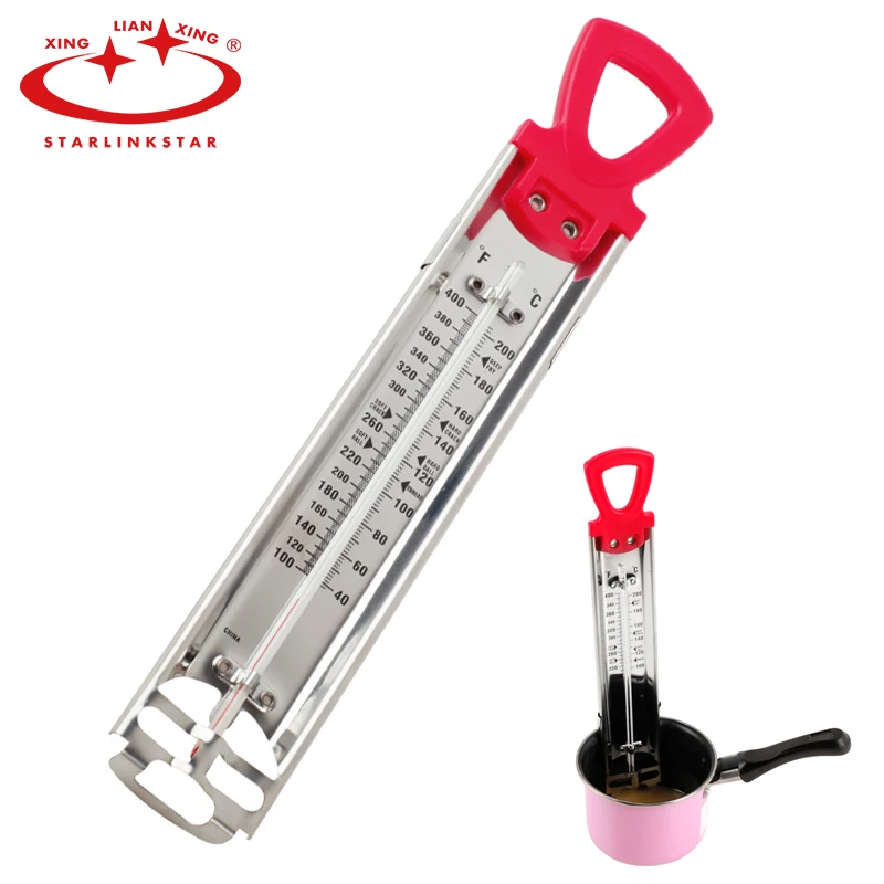 1PC Stainless Steel Kitchen Cooking Thermometer 40-200 Centigrade Jam Sugar Candy frying food making Thermometer Baking Tools
1PC Stainless Steel Kitchen Cooking Thermometer 40-200 Centigrade Jam Sugar Candy frying food making Thermometer Baking Tools