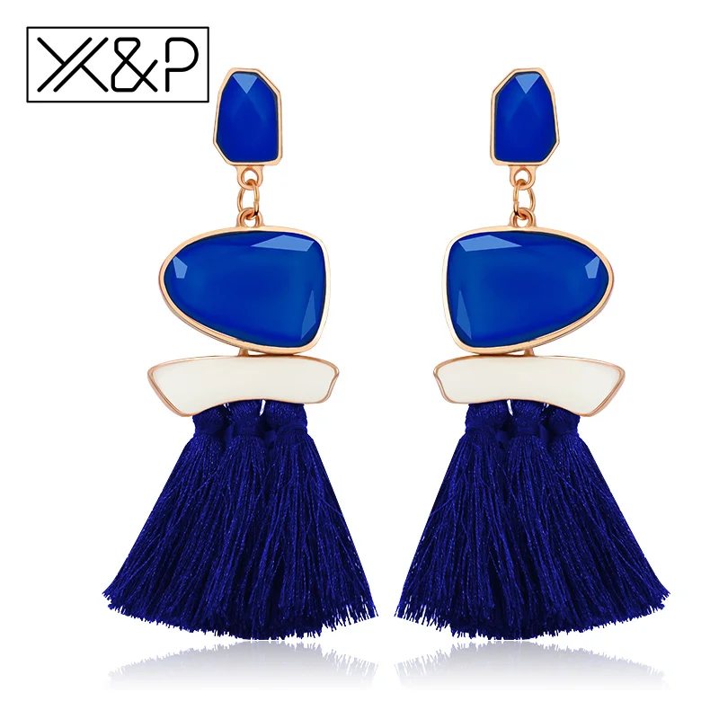 X&P Fashion Personality Bohemian Ethnic Tassel Drop Earring for Women Girl Statement Long Vintage Cotton Dangle Earrings Jewelry
X&P Fashion Personality Bohemian Ethnic Tassel Drop Earring for Women Girl Statement Long Vintage Cotton Dangle Earrings Jewelry