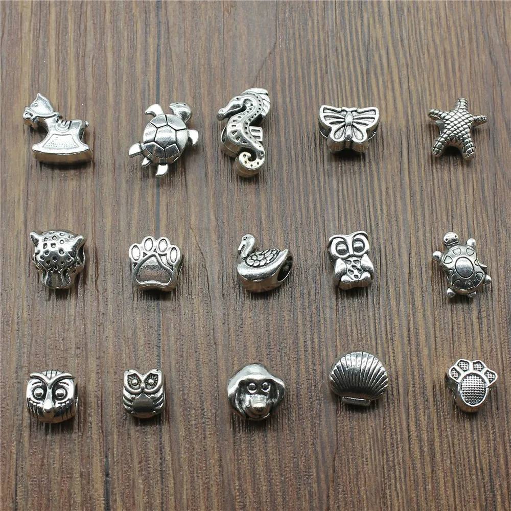 10pcs Antique Silver Color Animal Big Hole Beads Charm Pendants For Jewelry Making Charm Jewelry Accessories
10pcs Antique Silver Color Animal Big Hole Beads Charm Pendants For Jewelry Making Charm Jewelry Accessories