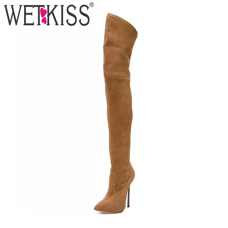 WETKISS Winter Women Over The Knee Boots Short Plush Footwear Pointed Toe Sexy Boot New Fashion Stretch High Heels Lady Shoes
WETKISS Winter Women Over The Knee Boots Short Plush Footwear Pointed Toe Sexy Boot New Fashion Stretch High Heels Lady Shoes
