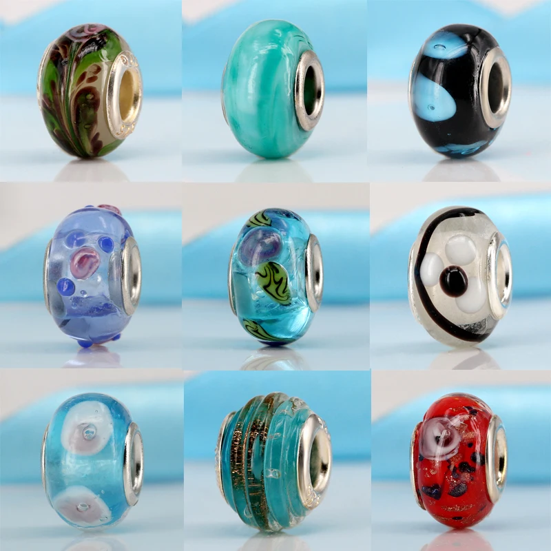 2018 New 1Pcs European Colorful Flower Glass Beads Murano Silver Charm Bead Fit Pandora Bracelets Bangles DIY jewelry
2018 New 1Pcs European Colorful Flower Glass Beads Murano Silver Charm Bead Fit Pandora Bracelets Bangles DIY jewelry