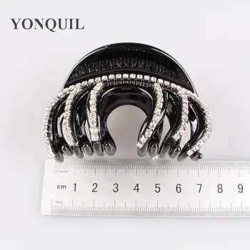 Women Plastic Hair claw Jaw Clip with Rhinestone jewel decor Simple Hair Crab Clamp Black Hairpin Accessories 3pcs/lot SYHC46
Women Plastic Hair claw Jaw Clip with Rhinestone jewel decor Simple Hair Crab Clamp Black Hairpin Accessories 3pcs/lot SYHC46