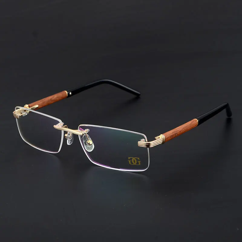 Man Wooden Eyeglasses Frame Rimless Metal Eyewear Male High End Classic Glasses Top Quality Bussiness Spectacle Myopia Optical
Man Wooden Eyeglasses Frame Rimless Metal Eyewear Male High End Classic Glasses Top Quality Bussiness Spectacle Myopia Optical