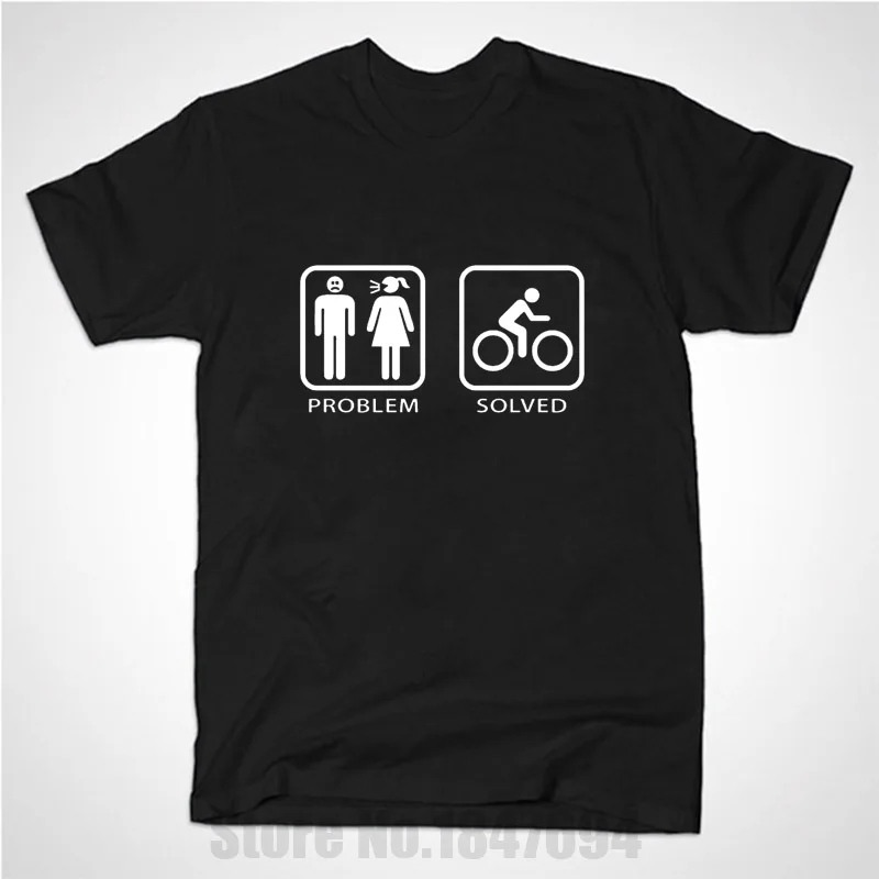 New Summer Style Problem Solved Funny T Shirt Men Casual Short Sleeve Bike Cycling Mountain Racer Road T-shirt
New Summer Style Problem Solved Funny T Shirt Men Casual Short Sleeve Bike Cycling Mountain Racer Road T-shirt