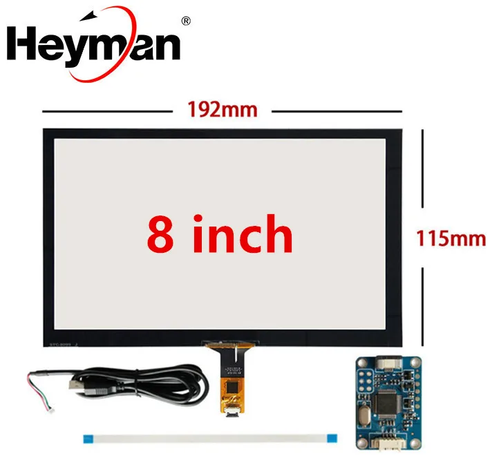 8 inch 192mm*116mm Raspberry Pi tablet PC navigation Capacitive Touch Digitizer Touch screen panel Glass USB Driver board
8 inch 192mm*116mm Raspberry Pi tablet PC navigation Capacitive Touch Digitizer Touch screen panel Glass USB Driver board